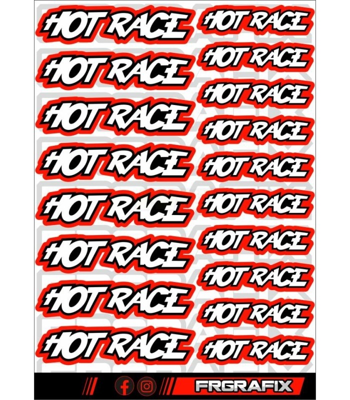 Logos Hot Races rojo - E1rc.com