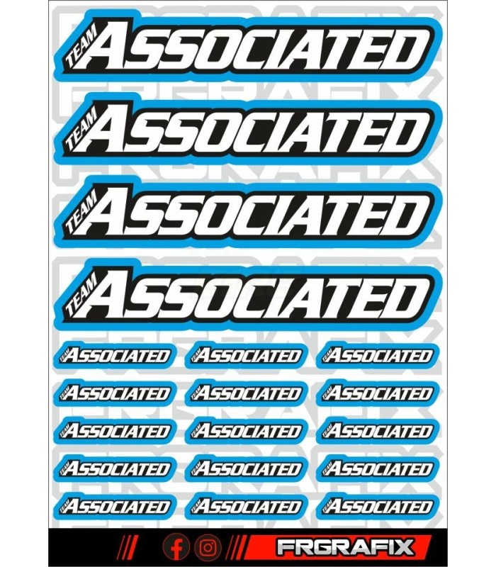 Logos Team Associated azul - E1rc.com