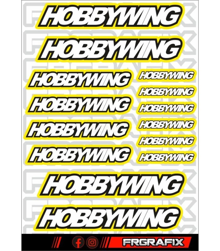 Logos Hobbywing amarillo - E1rc.com