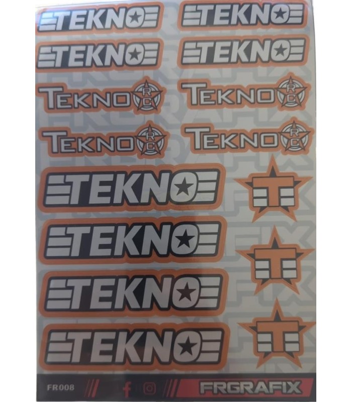 Logo Tekno metalizado naranja - E1rc.com