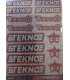 Logo Tekno metalizado rojo - E1rc.com