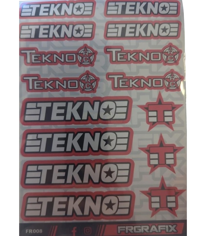 Logo Tekno metalizado rojo - E1rc.com