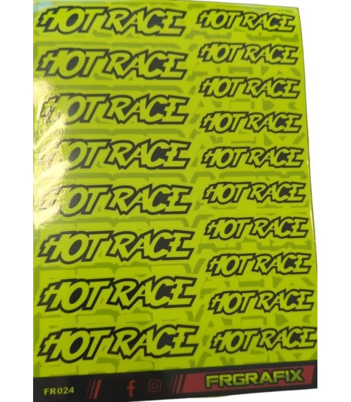 Logos Hot Races amarillo fluor - E1rc.com