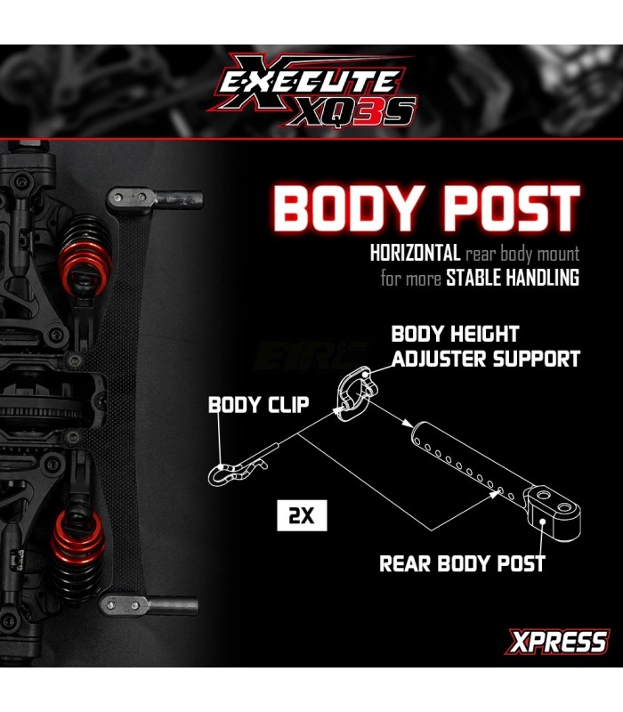 Xpress Execute XQ3S 1/10 4wd touring car kit - E1rc.com