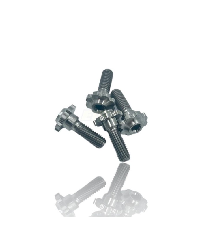 Tornillos bloqueo servo titanio J&T M3x12mm (4ud) - E1rc.com