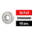 Rodamientos HS tapas metalicas 3x7x3 (10u)