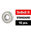 Rodamientos HS tapas metalicas 5x8x2.5 (10u)