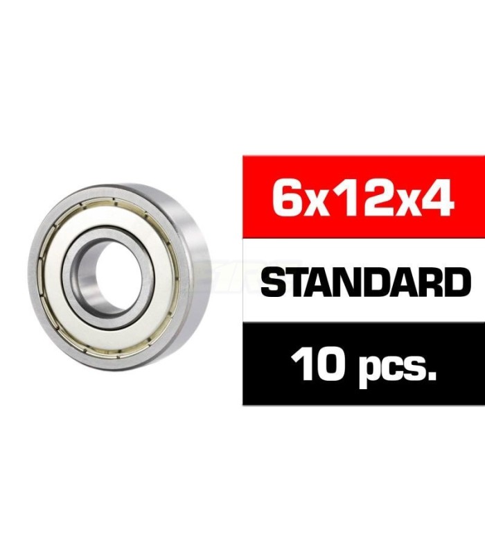 Rodamientos HS tapas metalicas 6x12x4 (10ud) - E1rc.com