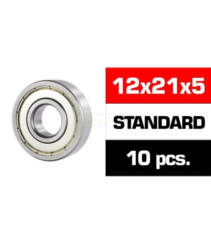 Rodamientos tapas metalicas HS 12x21x5 (10) - E1rc.com