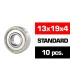 Rodamientos HS tapa metalica 13x19x4 (10) - E1rc.com