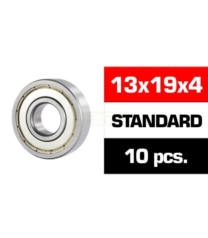 Rodamientos HS tapa metalica 13x19x4 (10) - E1rc.com