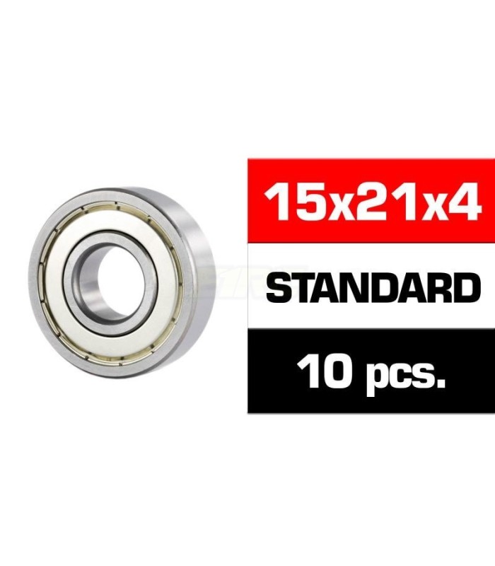 Rodamientos HS tapas metalicas 15x21x4 (10) - E1rc.com