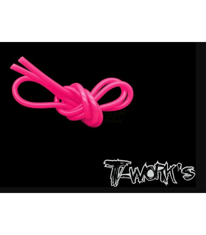 Tubo de macarron rosa fluor (1m) t-works - E1rc.com