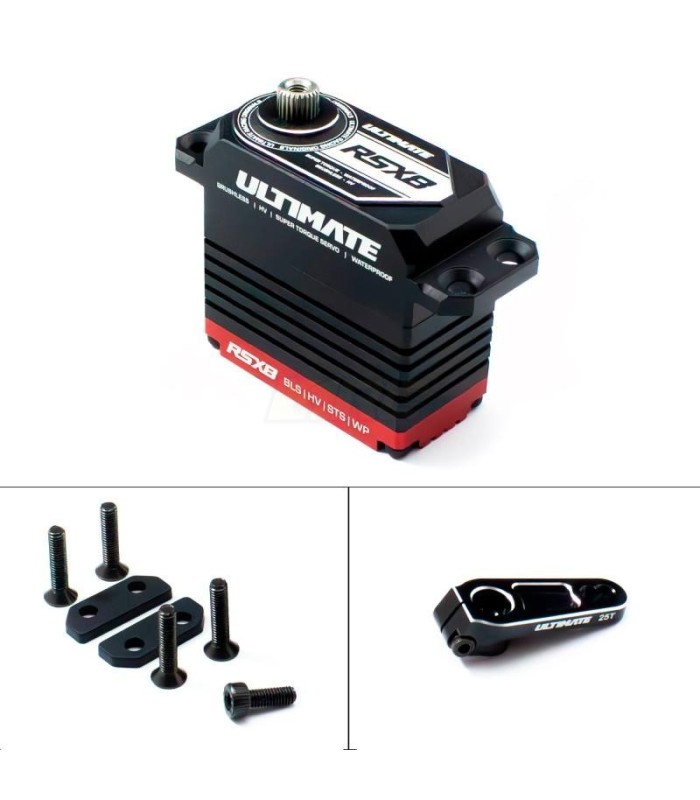 Servo ultimate RSX8 37kg 0.075S + horn UR1813-25 - E1rc.com