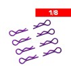Clips carroceria 1/8 L+R purpura (8u)