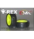 T-rex 1/8 glued on yellow rim 6mik Green - E1rc.com