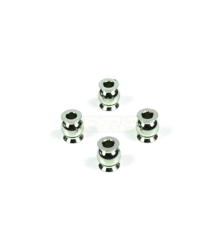 Pivot Balls (6.8mm, flanged, outside camber, 4pcs) - E1rc.com