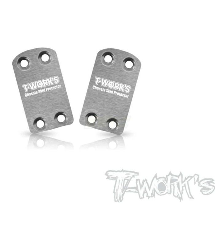 Protector de chasis trasero asso B7 T-works (2u) - E1rc.com