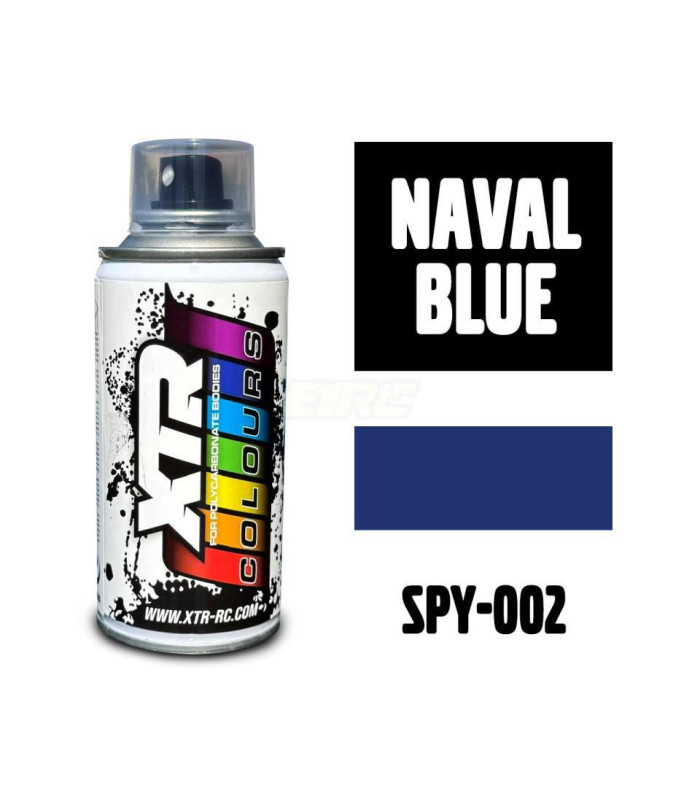 Pintura lexan azul naval spray 150ml XTR - E1rc.com