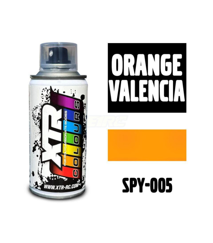 Pintura lexan naranja valencia spray 150ml XTR - E1rc.com