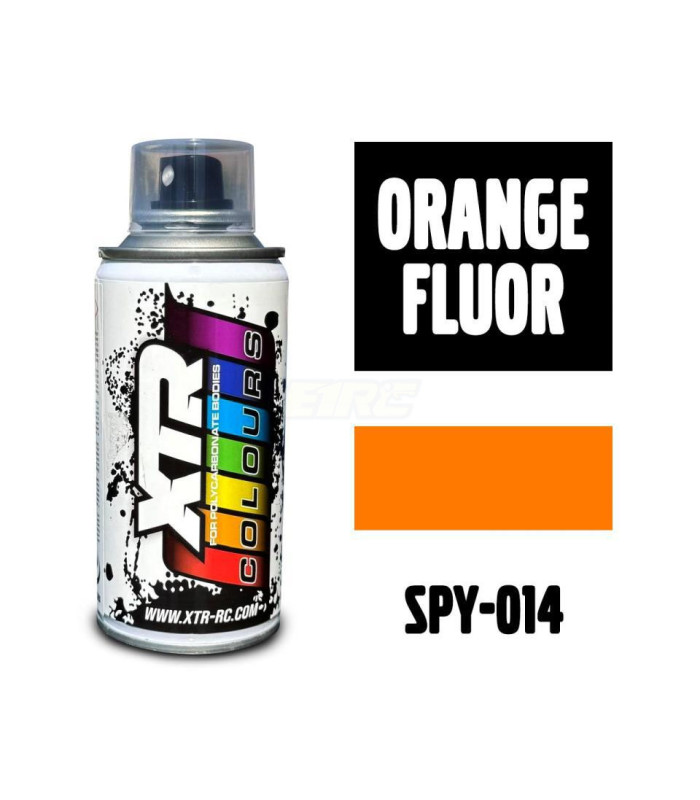 Pintura lexan naranja fluor spray 150ml XTR - E1rc.com