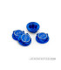 Tuercas ruedas JC embrague punisher 17mm azul (4u) - E1rc.com