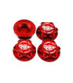 Tuercas de ruedas 17mm aluminio roja Rc Project