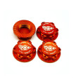 Tuercas de ruedas 17mm aluminio naranja Rc Project