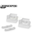 Aleron del JC con adaptador Xray XB8/E blanco (2u)