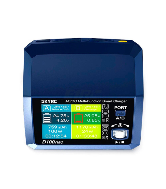 Cargador SkyRc D100 neo AC/DC multifuncion - E1rc.com