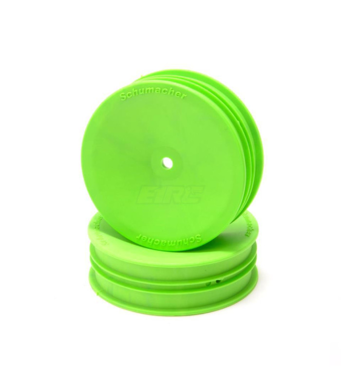 Llanta delantera estrecha verde schumacher 1/10 - E1rc.com