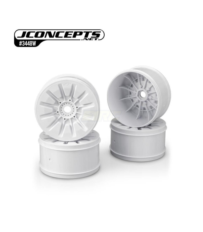 Llantas jconcepts Pioneer 1/8 truggy blancas (4u) - E1rc.com