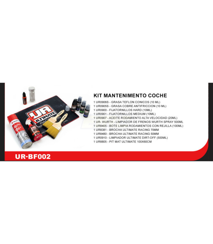 Kit ultimate para mantenimiento de coche - E1rc.com