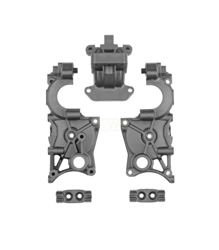 Asso B7 FT 3-Gear Gearbox, Carbon - E1rc.com