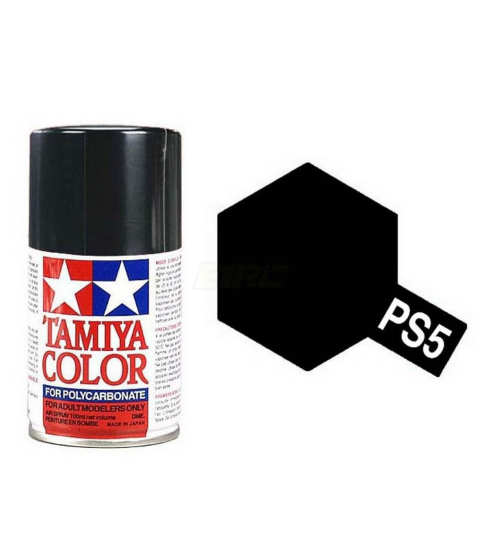 Pintura TAMIYA negro PS-5 spray color negro - E1rc.com