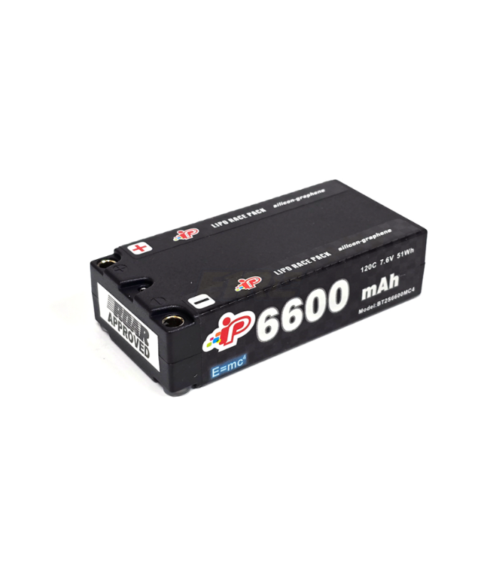 Bateria ip 6600mAh MC4 120C 7.6V Shorty - E1rc.com
