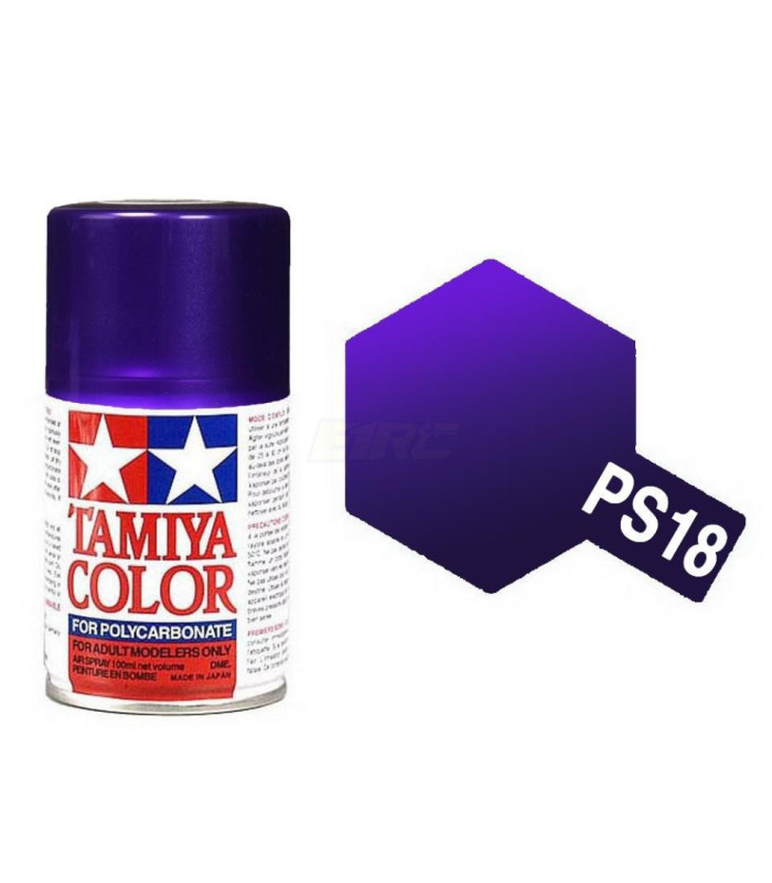 Pintura TAMIYA spray color metallic purple PS-18 - E1rc.com