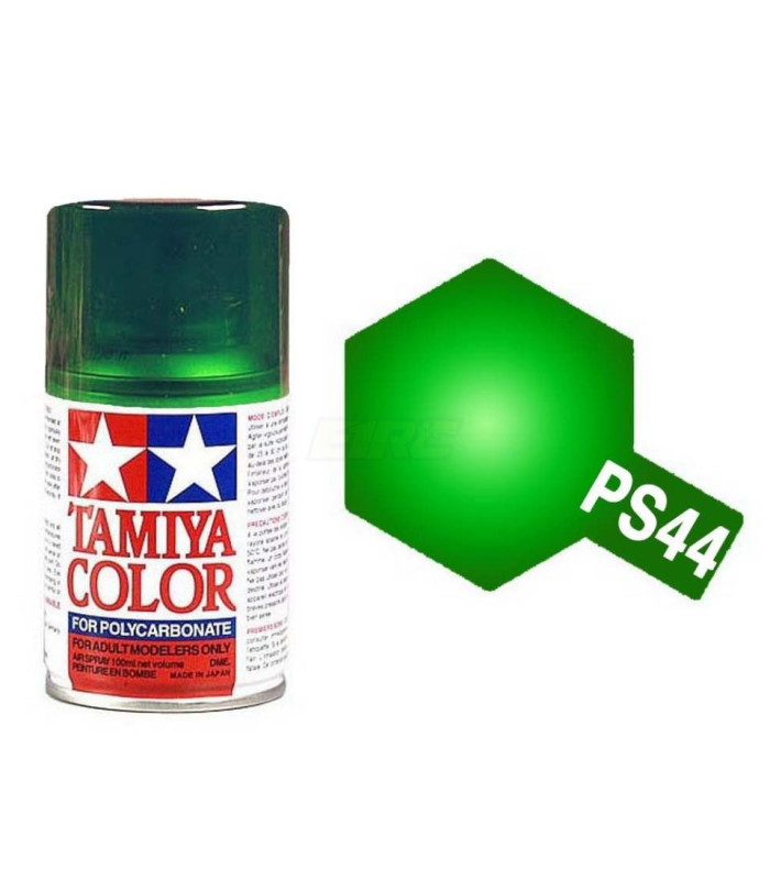 Pintura TAMIYA spray color traslucent green PS-44 - E1rc.com