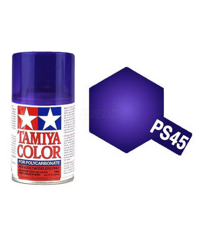 Pinturas TAMIYA spray color traslucent blue PS-45 - E1rc.com