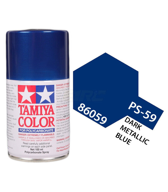Pintura TAMIYA color dark metallic blue PS-59 - E1rc.com