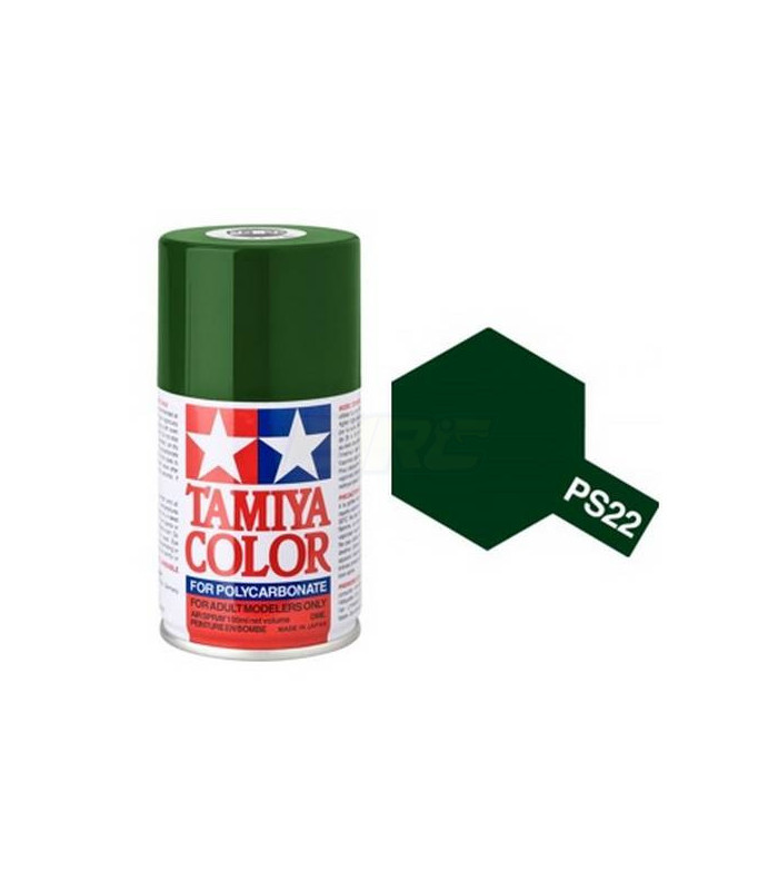 Pintura TAMIYA green PS-22 spray color racing - E1rc.com