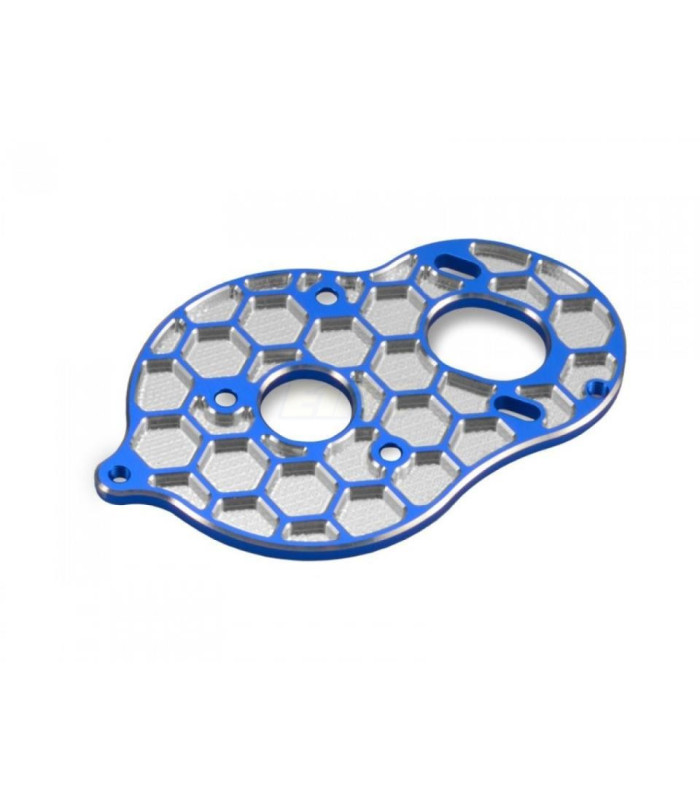 B6D 3-gear stand-up Honeycomb motor plate - blue - E1rc.com