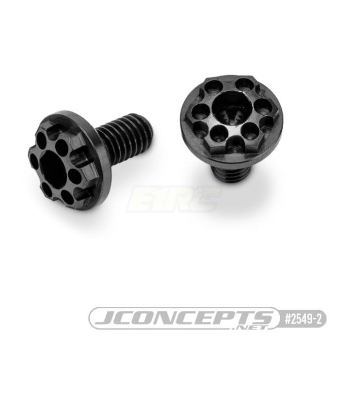 Titanium, Finnisher 3x6mm Motor Screws - E1rc.com
