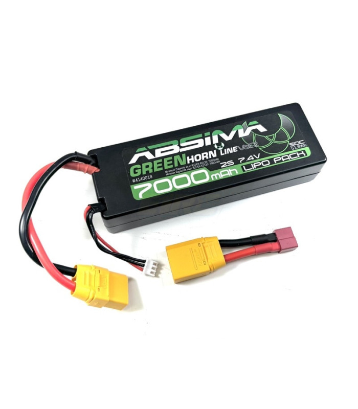Bateria Absima 2S 7000mAh 7.4V-50C XT90 - E1rc.com