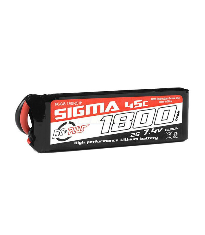 Bateria Lipo 1800 mAh 2S 45C 7.4V XT60 - E1rc.com
