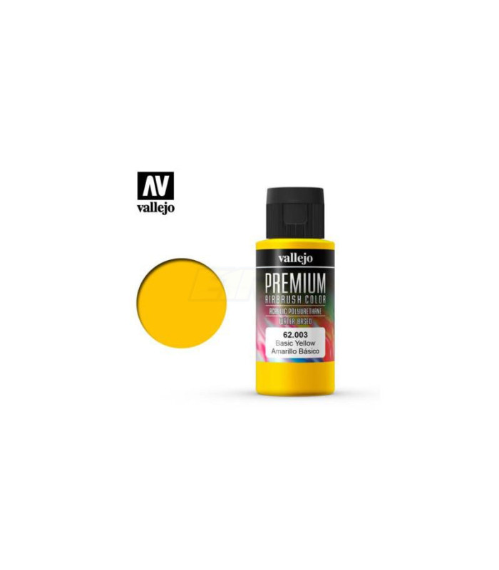Amarillo basico Vallejo premium 60ml - E1rc.com