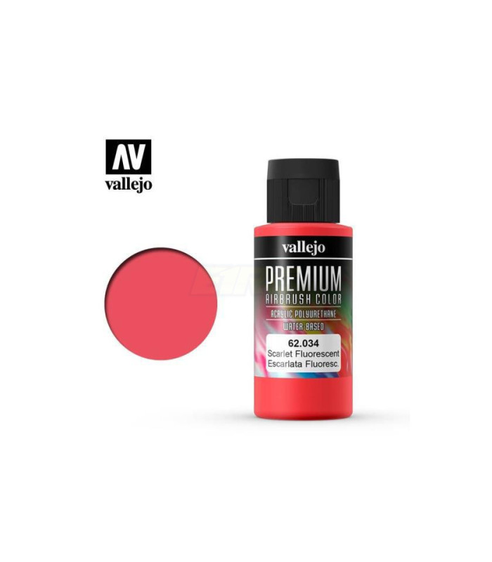 Escarlata fluor Vallejo Premium 60ml - E1rc.com