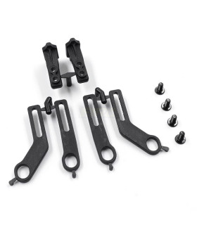 Composite Rear Body Mounts for ZooRacing TC Bodies