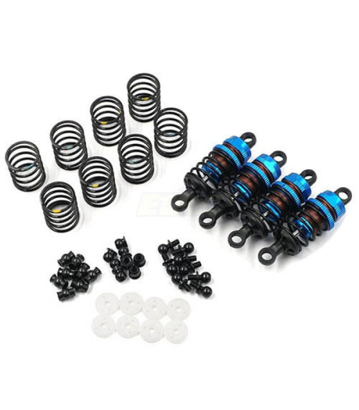 Alu big bore GO 50mm Damper Set 4u1/10 Yeah R Blue - E1rc.com