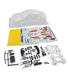 Mitubishi Lancer EVO IV Clear Body w/Rims Set 1/10